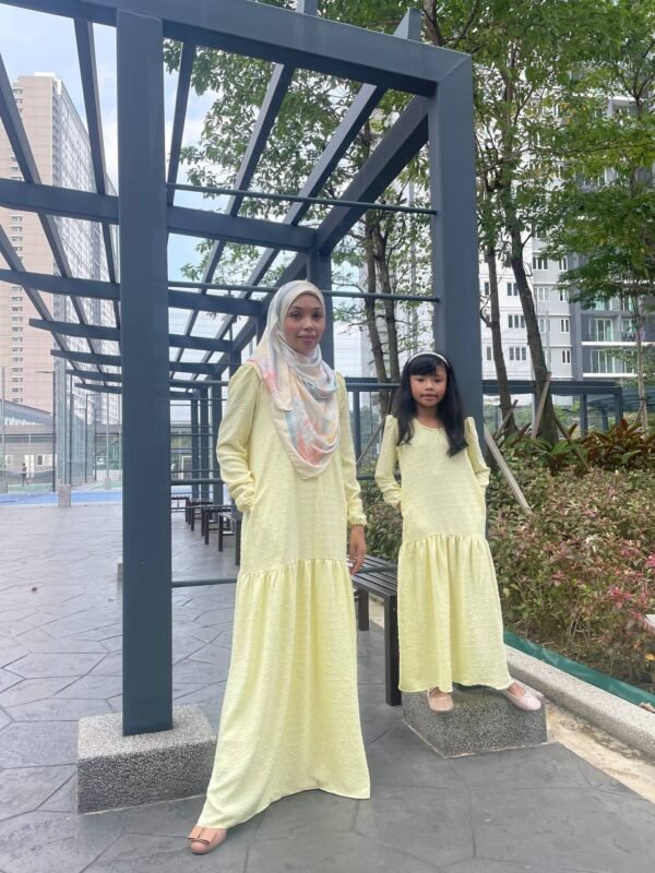 (KIDS) CAMILLE DRESS -SOFT YELLOW