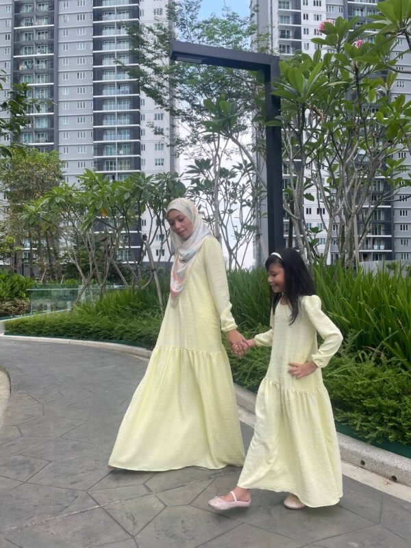 (KIDS) CAMILLE DRESS -SOFT YELLOW