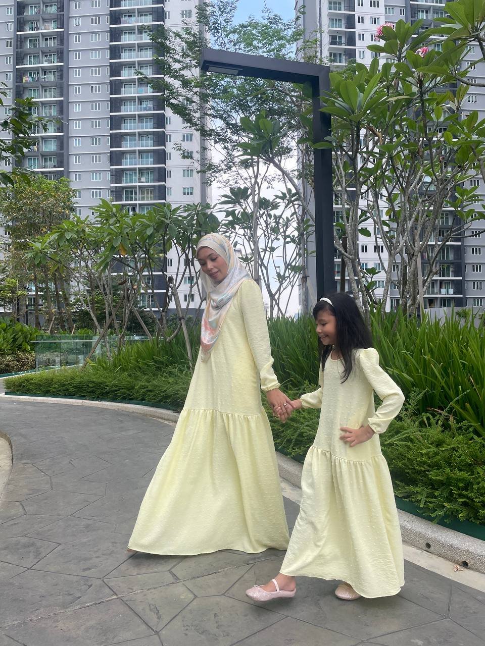 yellow 4 (KIDS) CAMILLE DRESS -SOFT YELLOW - Image 2