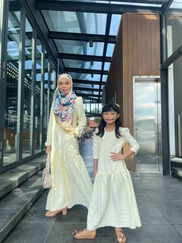 (ADULT) CLEO DRESS -SOFT YELLOW