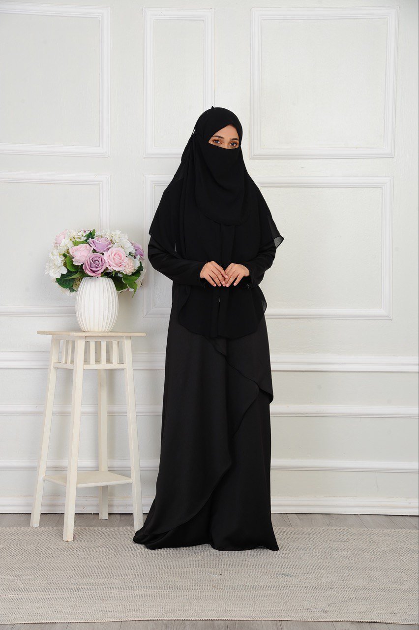 Black Mom 6 (ADULT) MEDINA DRESS -BLACK - Image 4