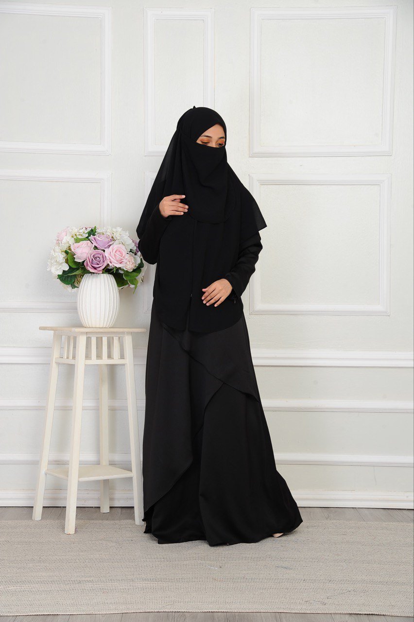 Black Mom 8 (ADULT) MEDINA DRESS -BLACK - Image 5