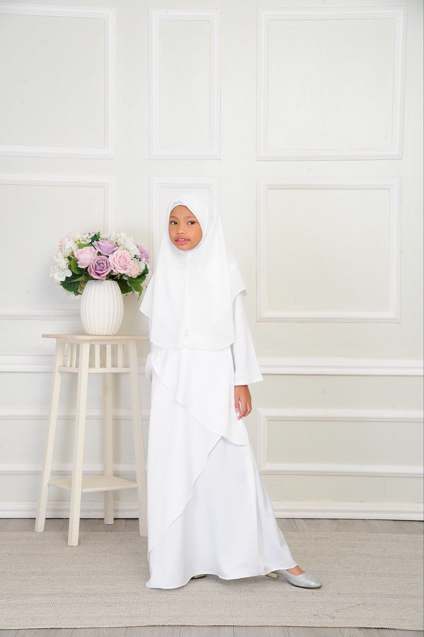 White Kids (KIDS) MEDINA DRESS -WHITE - Image 1