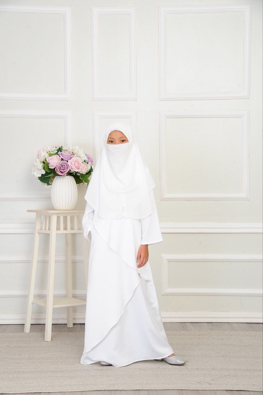 White Kids 4 (KIDS) MEDINA DRESS -WHITE - Image 4