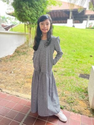 (KIDS) ERIKA DRESS -BLACK (AS-IS)