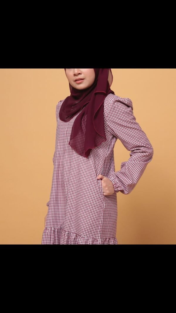 (ADULT) ERIKA DRESS -MAROON