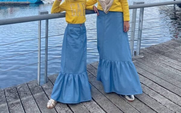 (KIDS) DENIM SKIRT -LIGHT