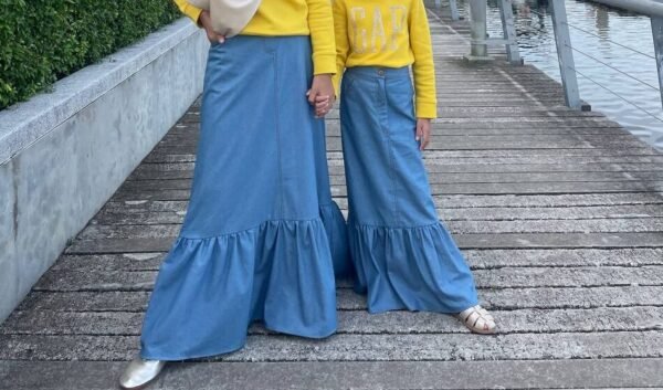 (KIDS) DENIM SKIRT -LIGHT