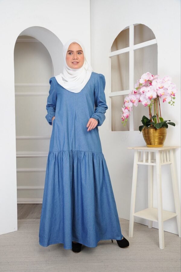 (ADULT) CLEO DENIM DRESS