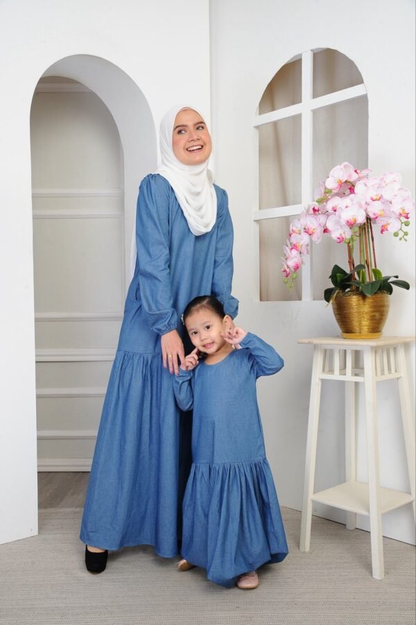 (ADULT) CLEO DENIM DRESS