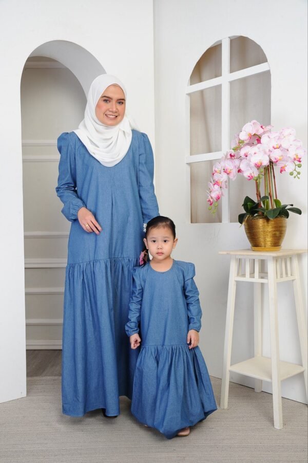 (ADULT) CLEO DENIM DRESS