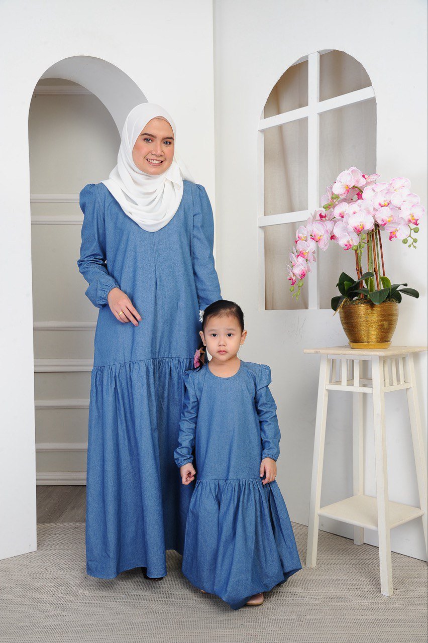 denim pair studio (KIDS) CLEO DENIM DRESS - Image 4