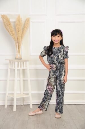 (KIDS) AVERY JUMPSUIT -BLACK BLUSH