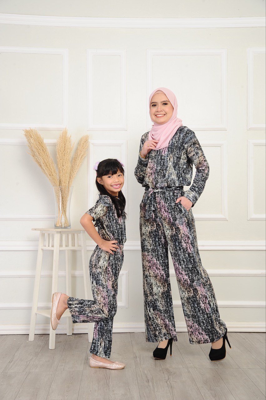 black blush pair 2 (ADULT) AVERY JUMPSUIT -BLACK BLUSH - Image 4