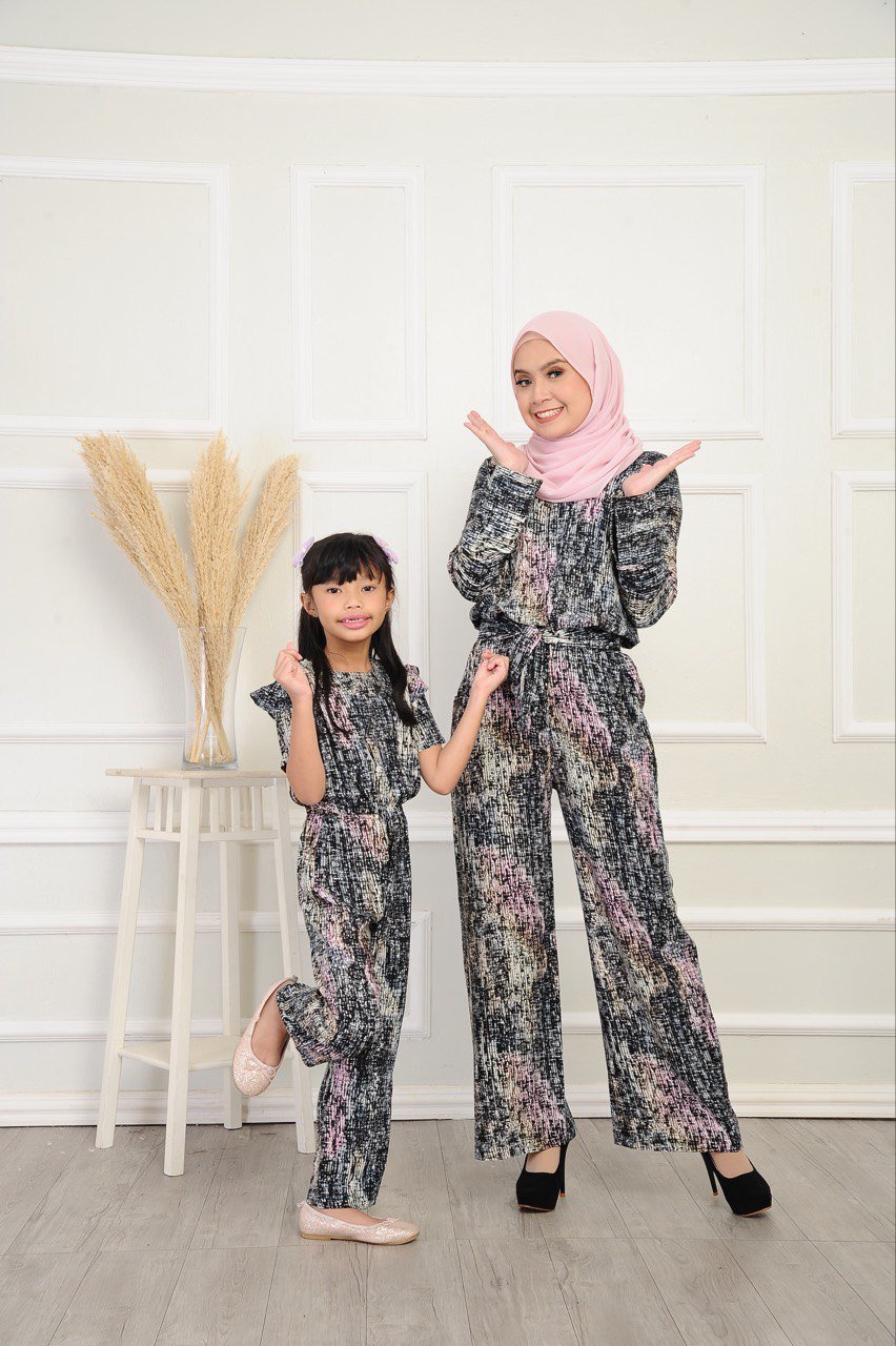 black blush pair 3 (ADULT) AVERY JUMPSUIT -BLACK BLUSH - Image 5