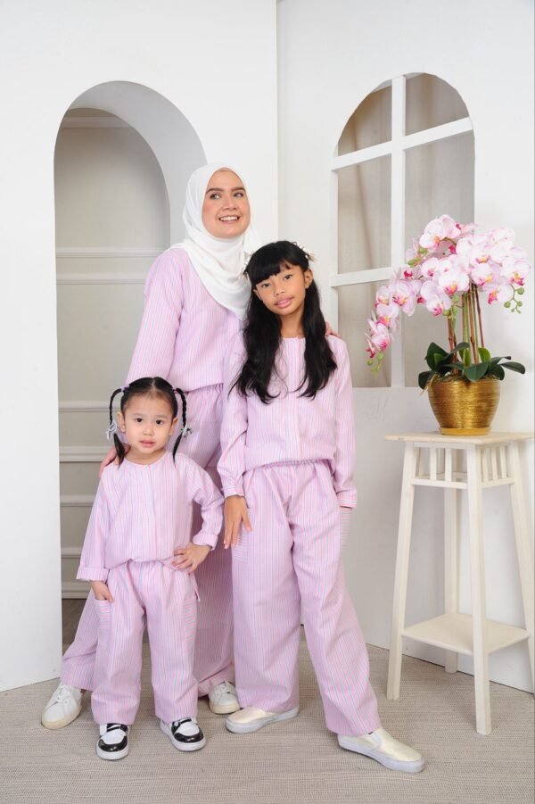 (ADULT) DAPHNE TOP & PANTS -PINK