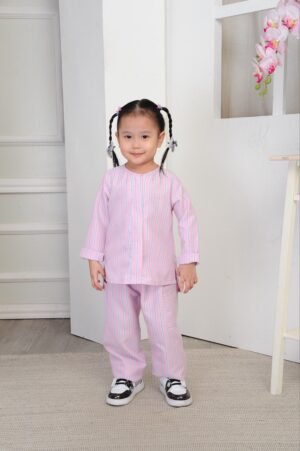 (KIDS) DAPHNE TOP & PANTS -PINK