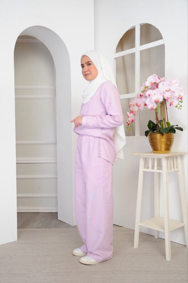 (ADULT) DAPHNE TOP & PANTS -PINK