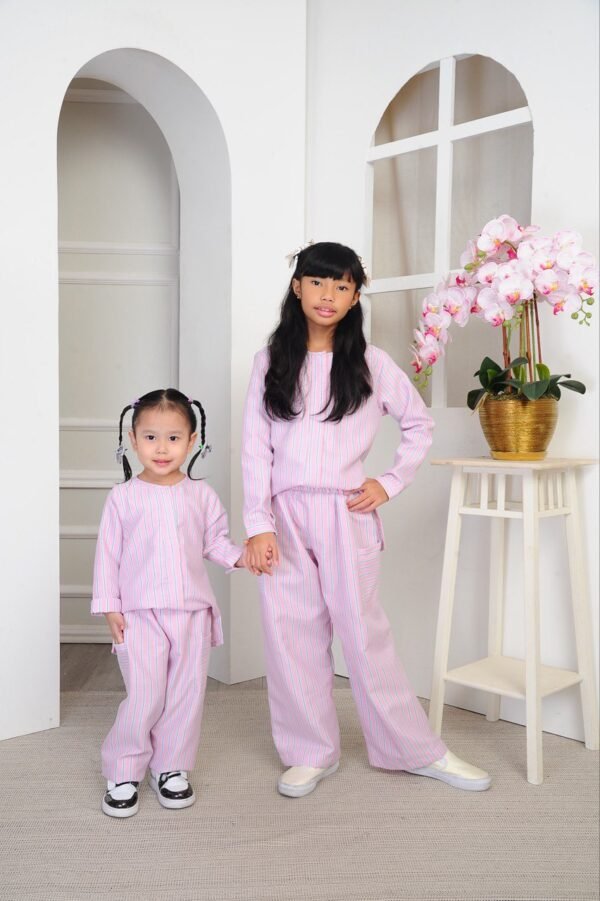 (KIDS) DAPHNE TOP & PANTS -PINK