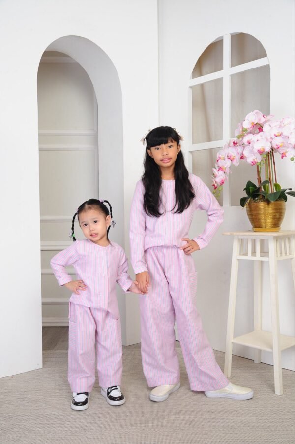 (KIDS) DAPHNE TOP & PANTS -PINK