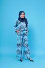 (ADULT) AVERY JUMPSUIT -POLKA BLUE - Image 3