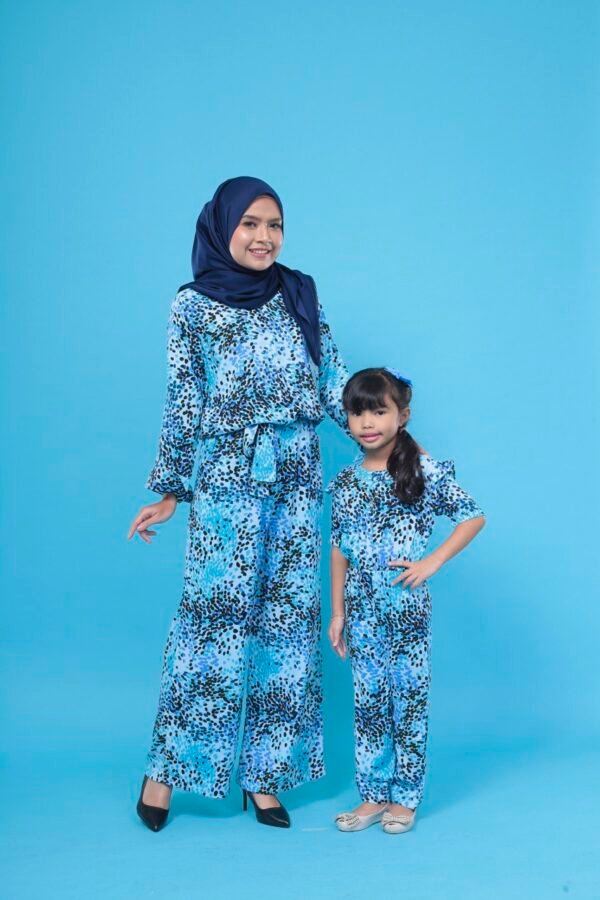 (KIDS) AVERY JUMPSUIT -POLKA BLUE