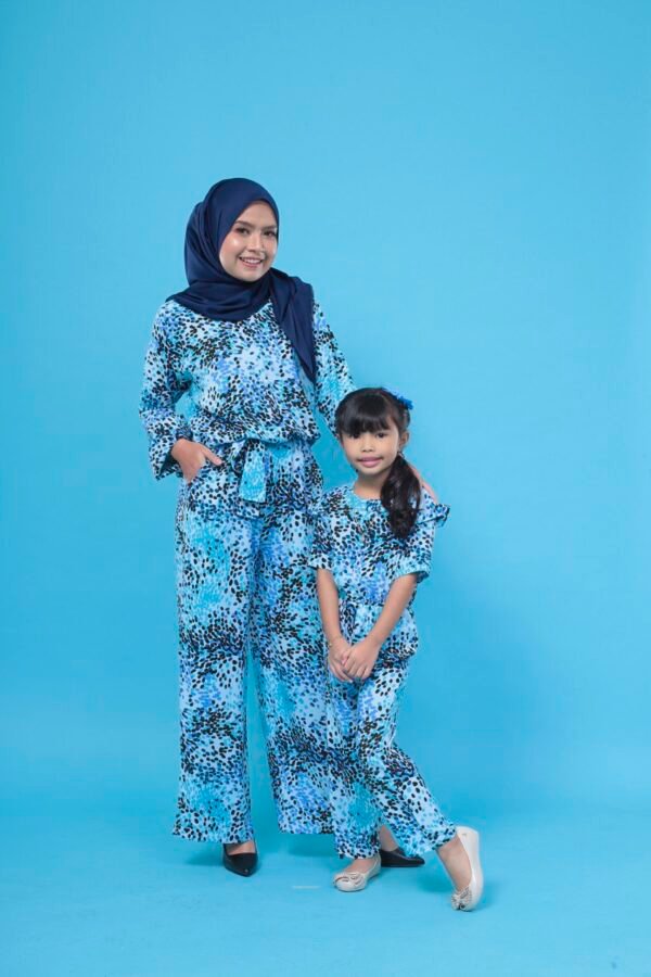 (KIDS) AVERY JUMPSUIT -POLKA BLUE