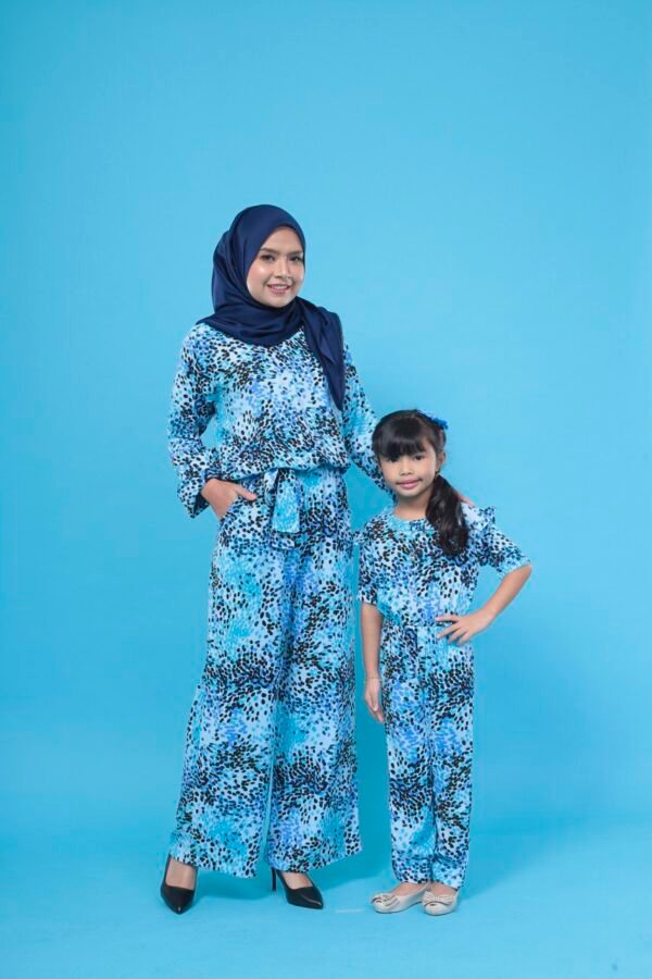 (KIDS) AVERY JUMPSUIT -POLKA BLUE