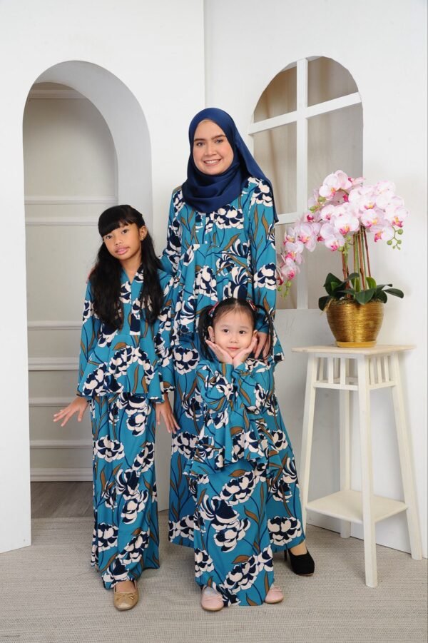 (ADULT) THALIA KEBAYA PEPLUM -TEAL