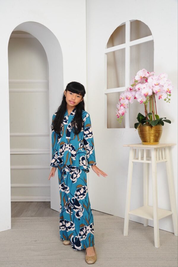 (KIDS) THALIA KEBAYA PEPLUM -TEAL