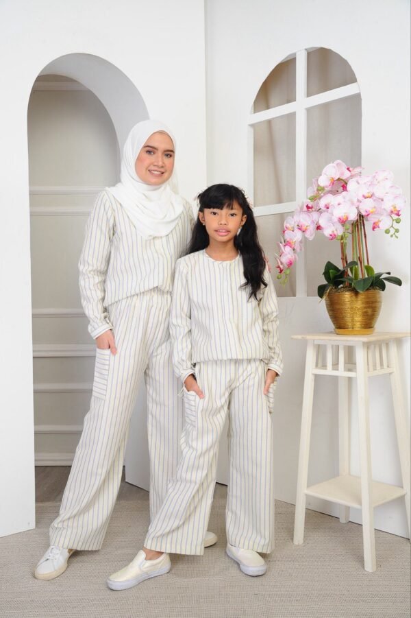 (KIDS) DAPHNE TOP & PANTS -SOFT YELLOW