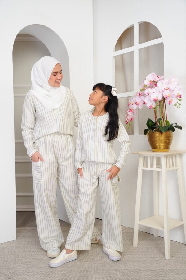 (ADULT) DAPHNE TOP & PANTS -SOFT YELLOW