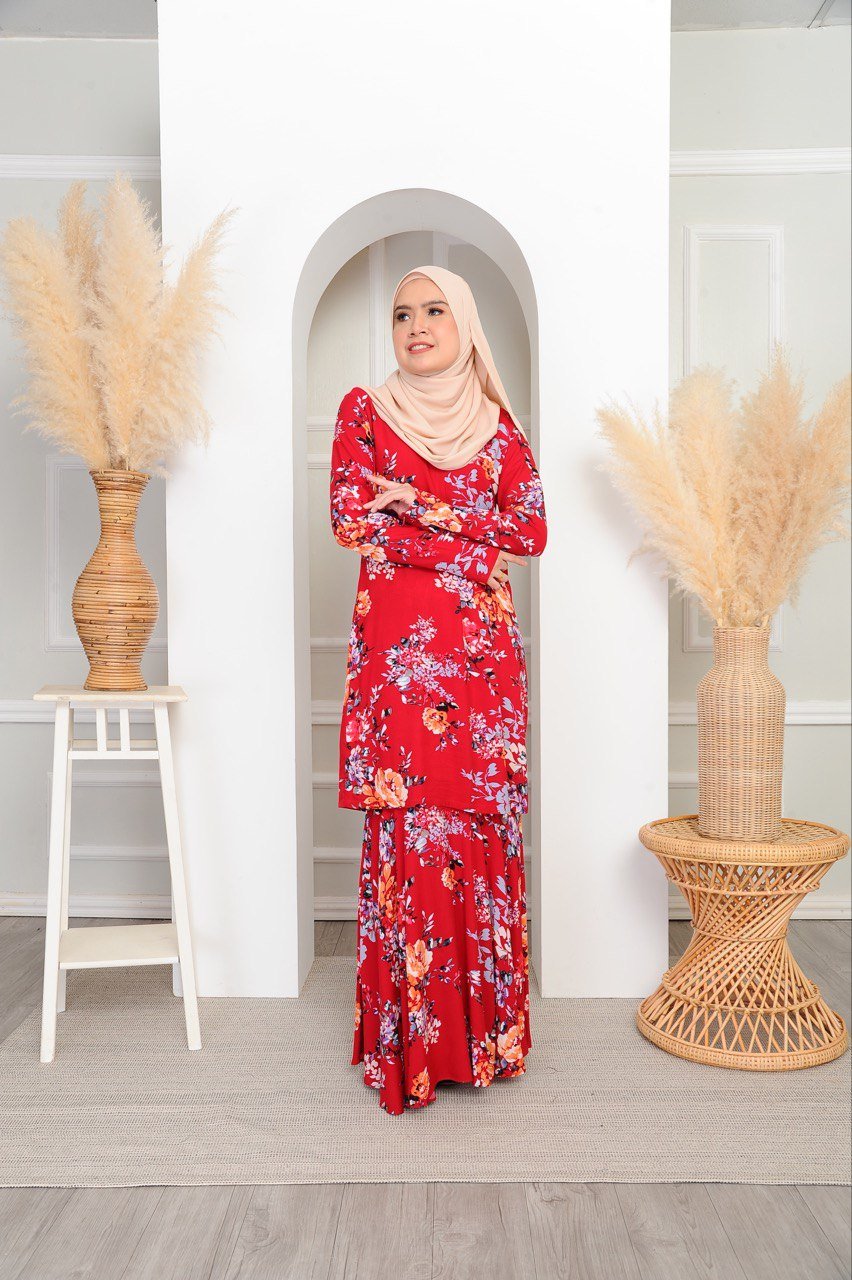 Red mom (ADULT) NELISSA KURUNG -CRIMSON RED - Image 3