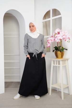 (ADULT) JANE TOP & SKIRT -BLACK