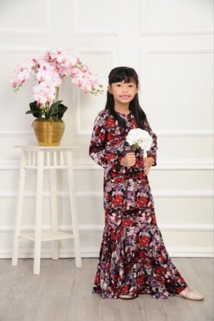 (KIDS) NELISSA KURUNG -BLACK/RED