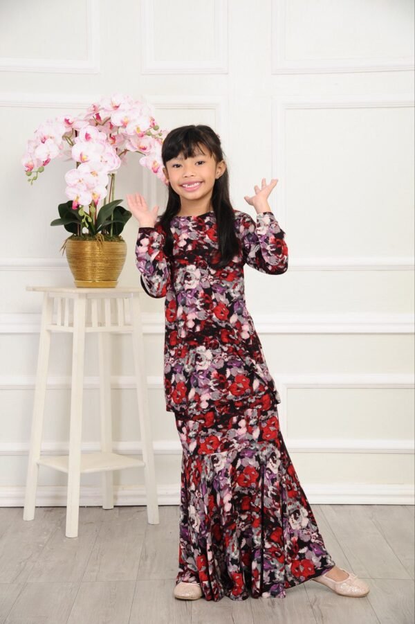 (KIDS) NELISSA KURUNG -BLACK/RED