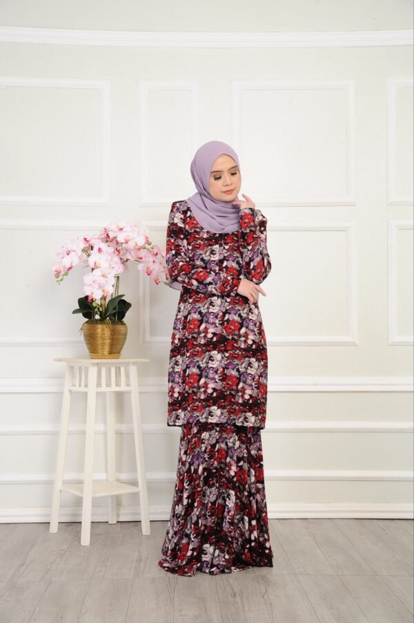 (ADULT) NELISSA KURUNG -BLACK/RED