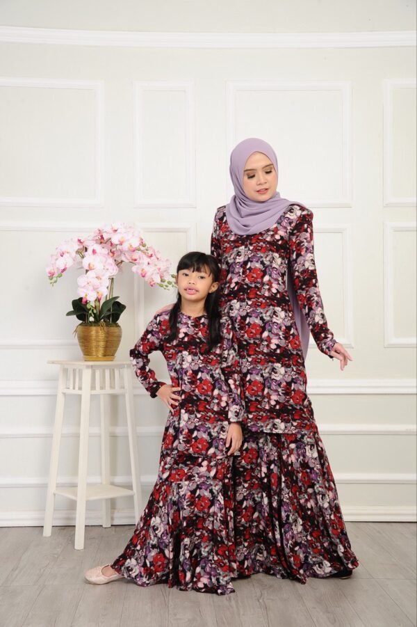 (ADULT) NELISSA KURUNG -BLACK/RED