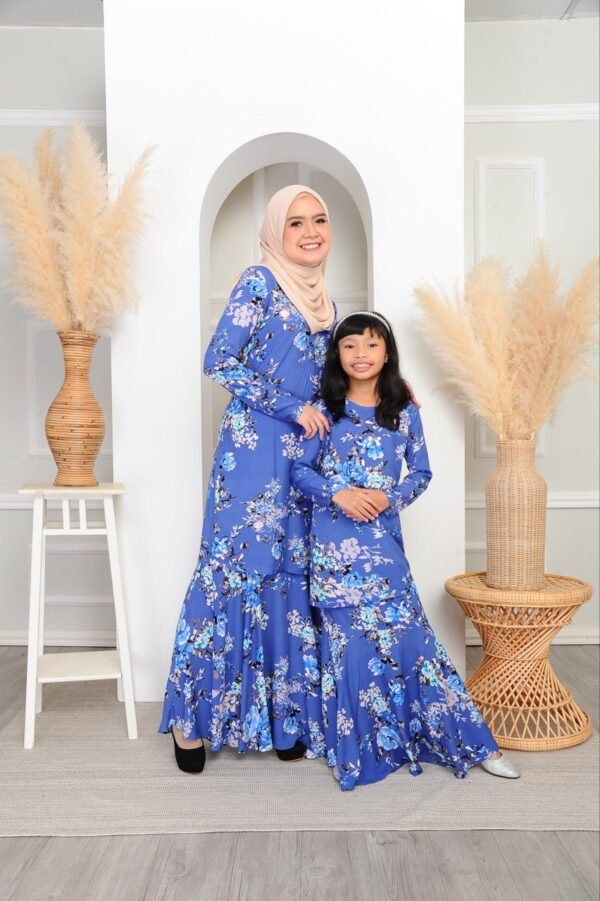 (ADULT) NELISSA KURUNG -CORNFLOWER BLUE