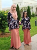 (KIDS) TIARA KEBAYA PEPLUM -BLACK