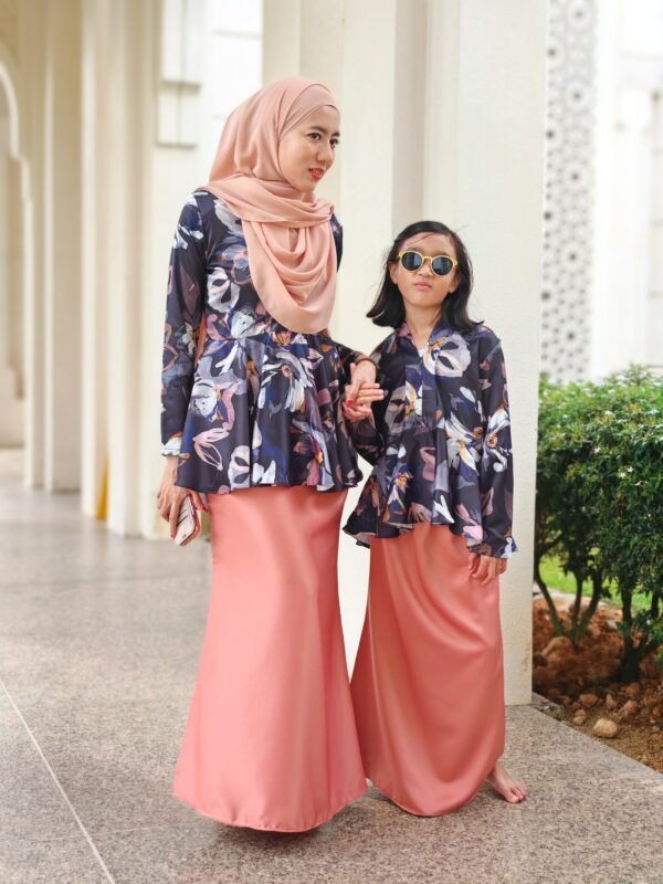 (KIDS) TIARA KEBAYA PEPLUM -BLACK