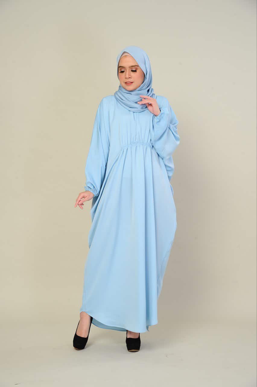 blue mom 2 (ADULT) LILY KAFTAN -BABY BLUE - Image 2