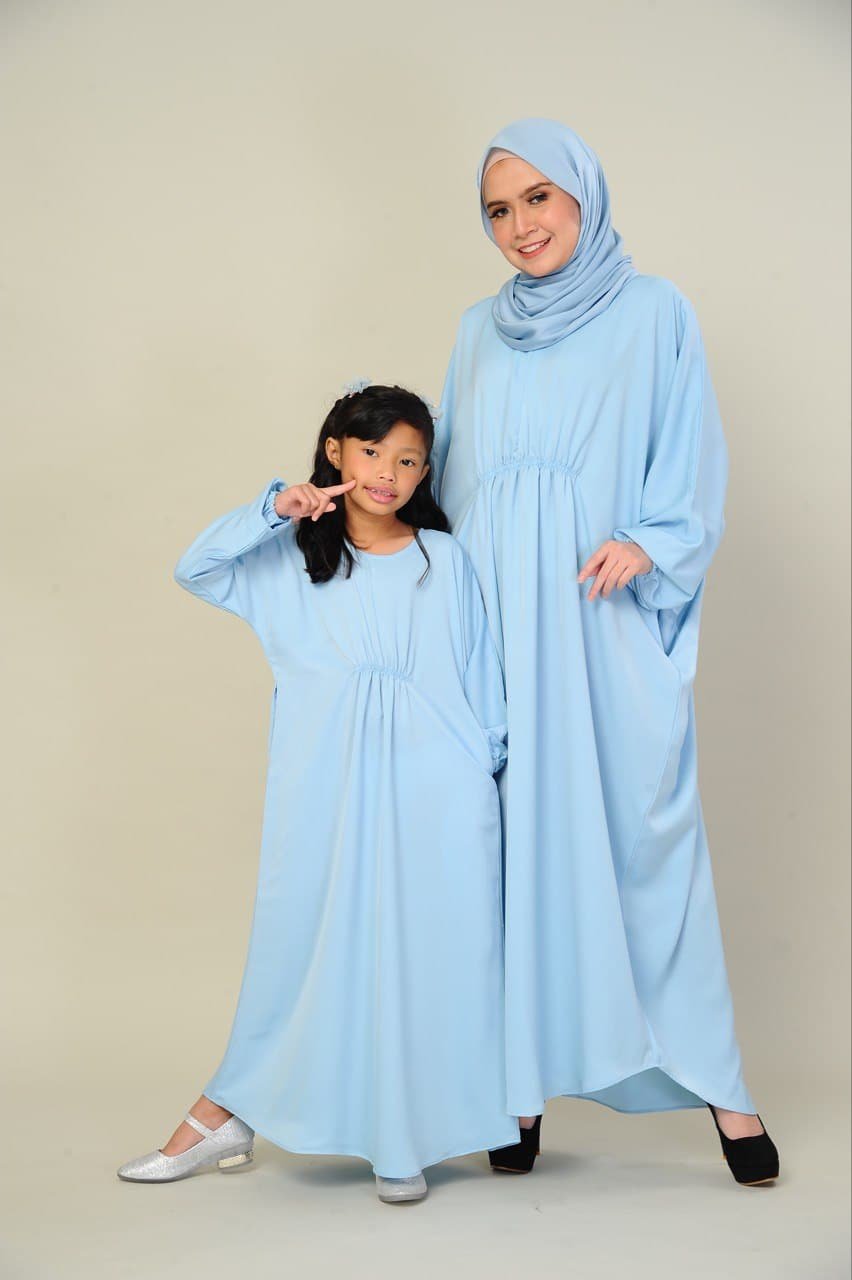 blue pair 2 (ADULT) LILY KAFTAN -BABY BLUE - Image 5