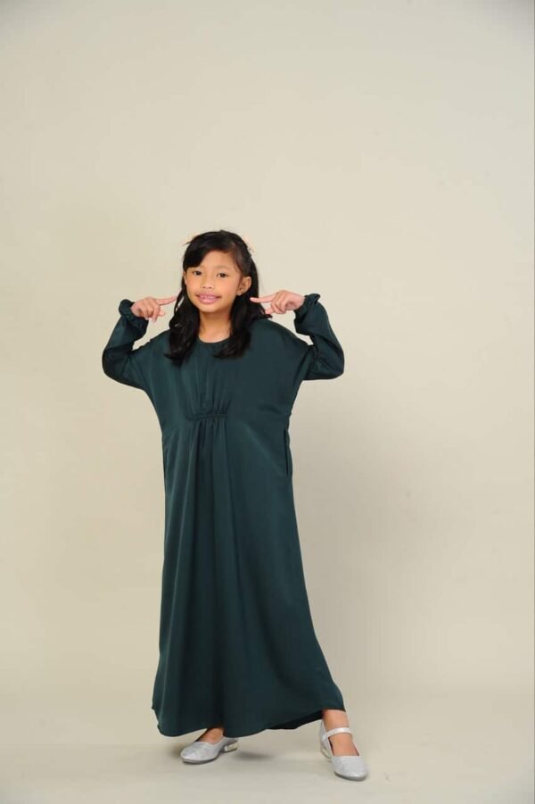 (KIDS) LILY KAFTAN -EMERALD GREEN