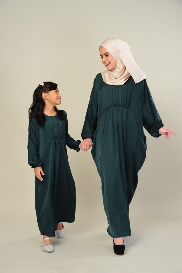 (KIDS) LILY KAFTAN -EMERALD GREEN