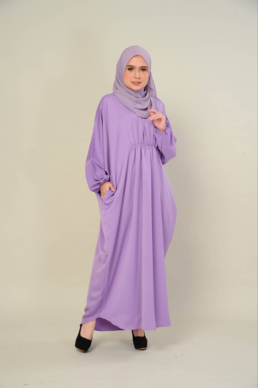 purple mom (ADULT) LILY KAFTAN -PURPLE - Image 2