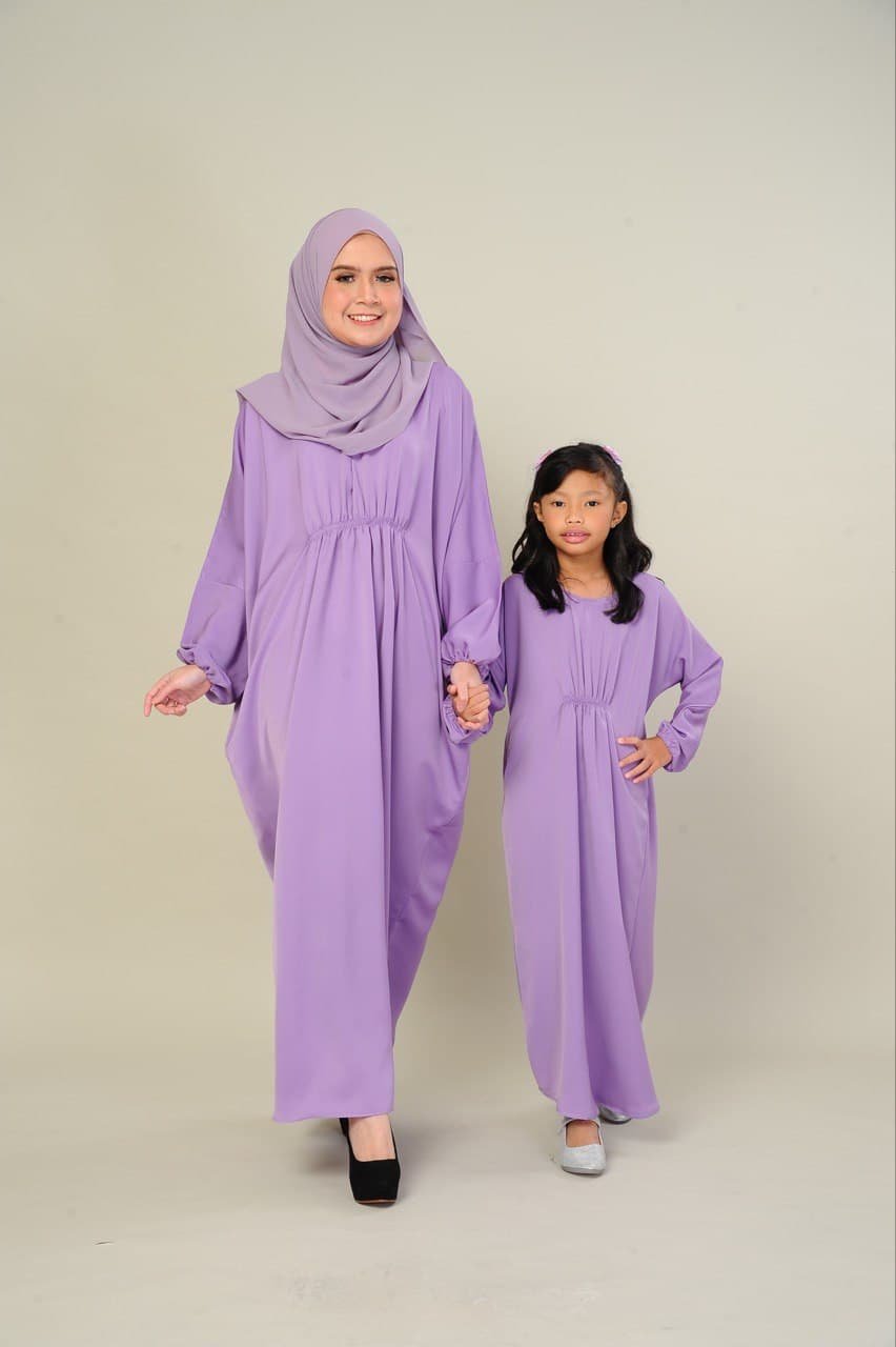 purple pair (ADULT) LILY KAFTAN -PURPLE - Image 5