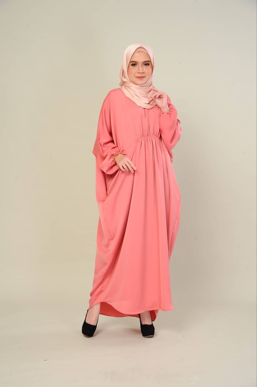 salmon mom (ADULT) LILY KAFTAN -SALMON - Image 1