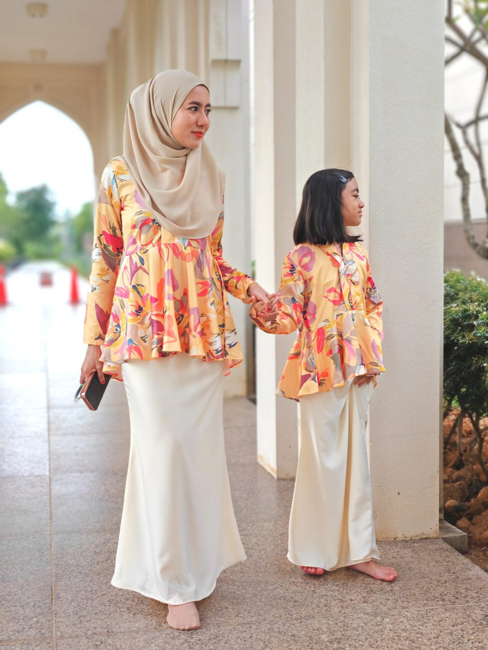 yellow (KIDS) TIARA KEBAYA PEPLUM -YELLOW - Image 6