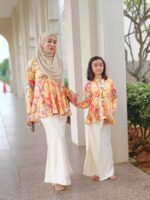 (ADULT) TIARA KEBAYA PEPLUM -YELLOW